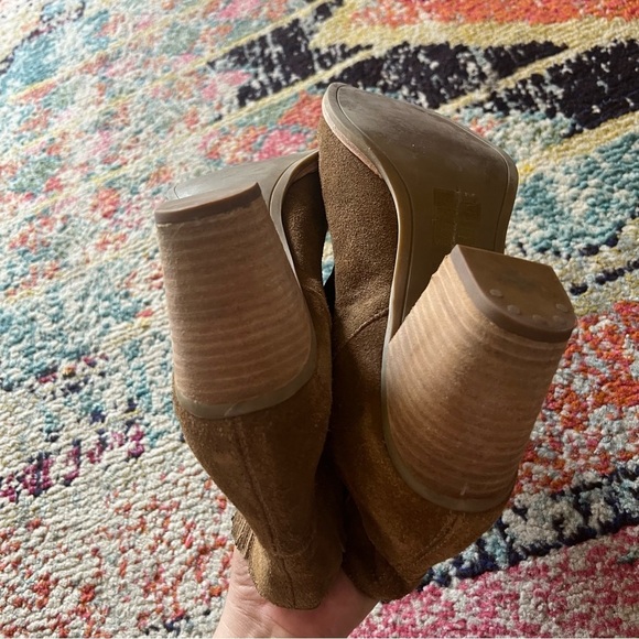 Dolce Vita Women's Ankle Boots Suede Brown Beige Size 10 - Picture 7 of 7